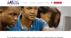 Desktop Screenshot of lardemarcos.org.br